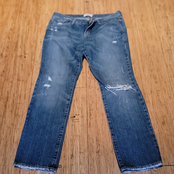 Abercrombie & Fitch Denim - Abercrombie And Fitch Blue Distressed Jeans ERIN